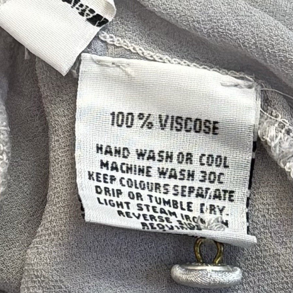 Anthropologie Ghost Bell Sleeve Grey Peasant Dress Fairy Renaissance‎ Ethereal S - Picture 10 of 12